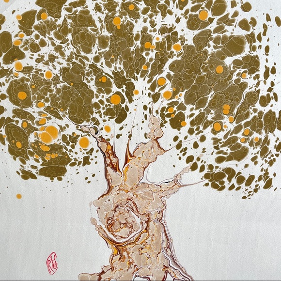 Robert Wu Hand Marbled Art - Picture 6 of 11